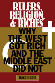 Rulers, Religion, and Riches: Why the West Got Rich and the Middle East Did Not