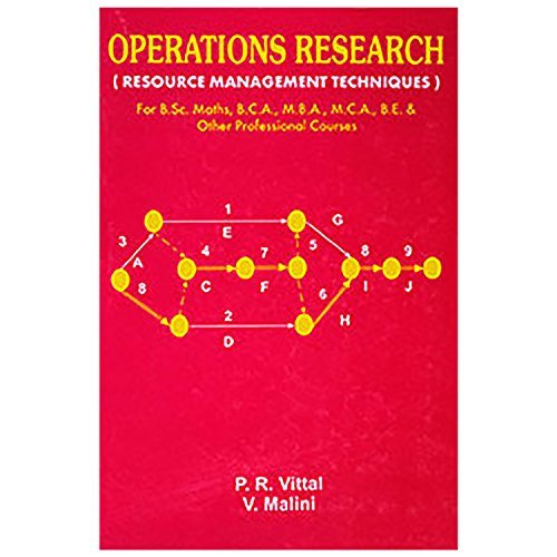Operations Research by Dr.P.R.Vittal Goodreads