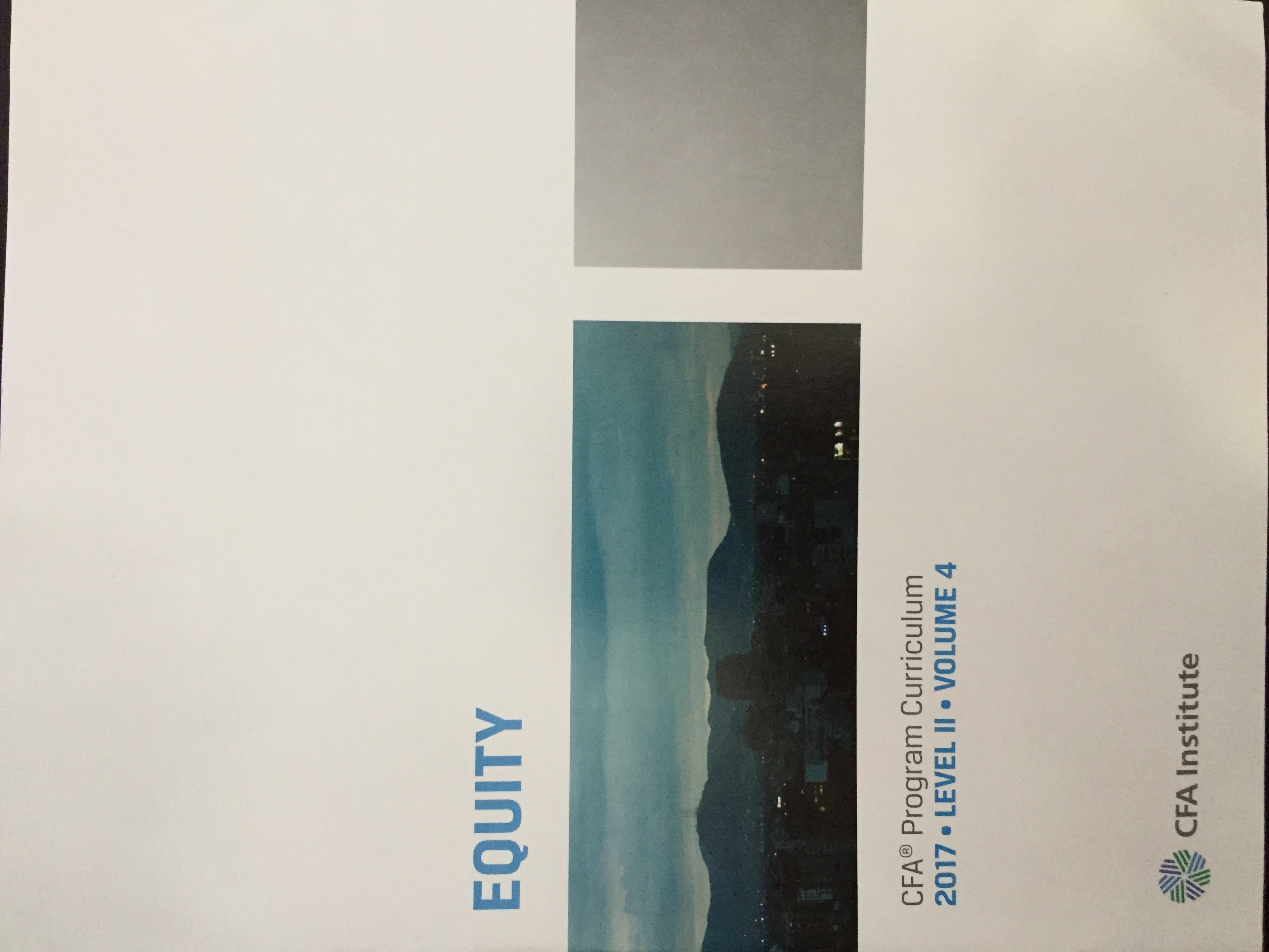 Equity (CFA Program Curriculum Level 2 2017 Vol 4) by CFA Institute ...