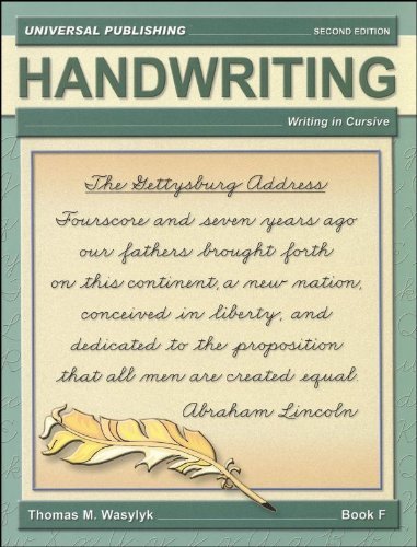 Handwriting: Writing in Cursive (Universal Publishing) by Thomas M ...
