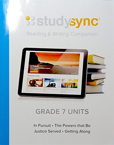 StudySync Grade 7, Reading and Writing Companion Unit 1, c. 2015 ...