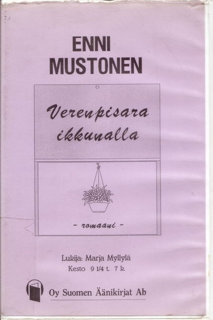 Verenpisara ikkunalla