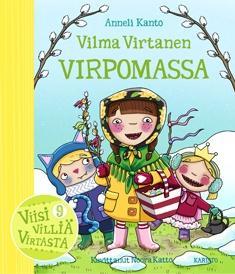 Vilma Virtanen virpomassa book cover
