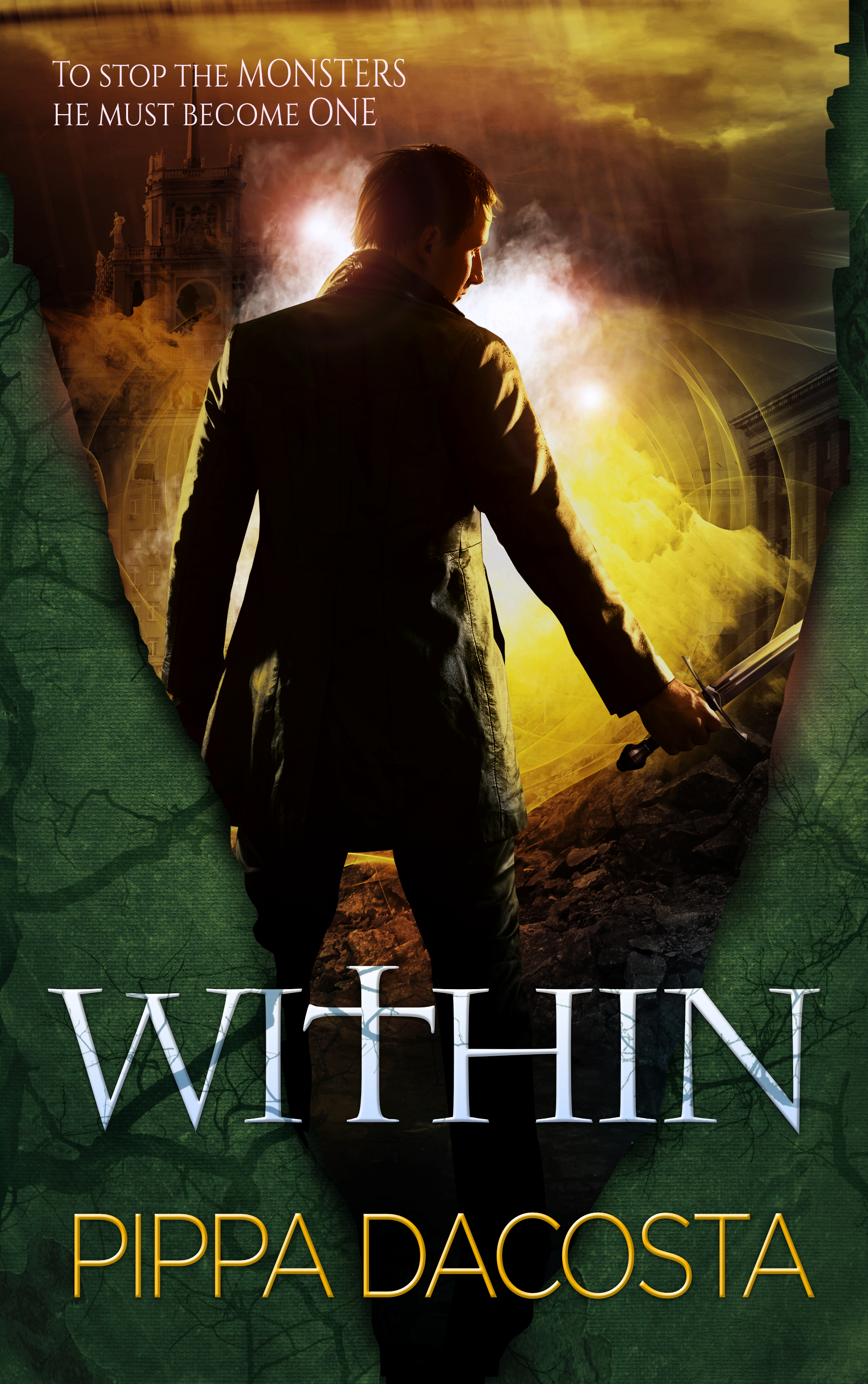 Within book cover