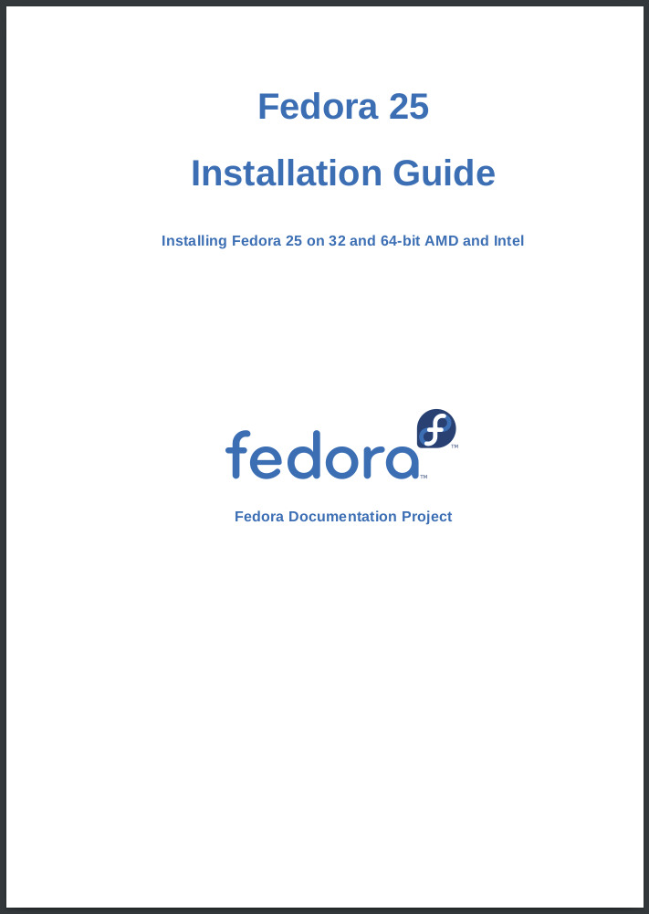 Fedora Installation Manual – Fedora Workstation – GRFZ
