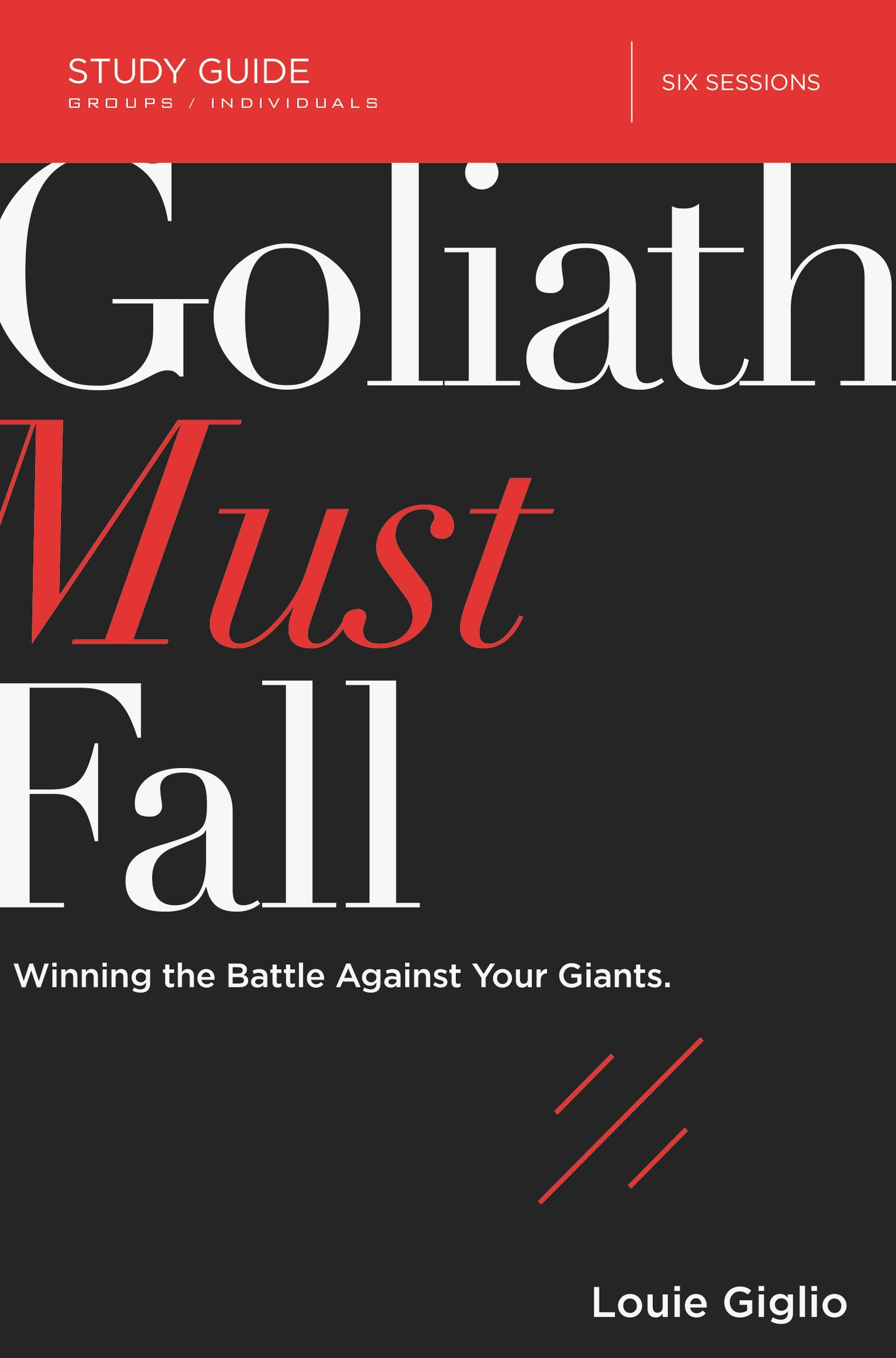 Goliath Must Fall Bible Study Guide book cover