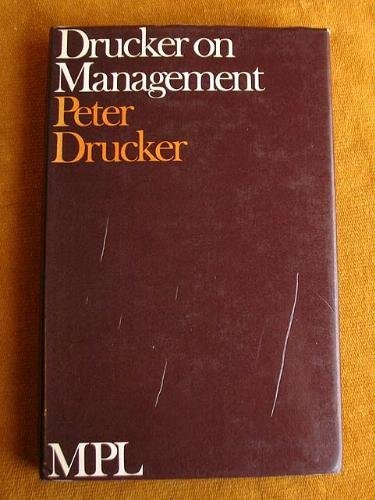 Drucker on management book cover