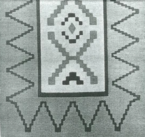 #0505 NAVAJO BLANKET VINTAGE CROCHET PATTERN by Princess of Patterns