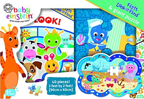 Baby Einstein Great Minds Start Little First Look and Find & Giant Puzzle book cover