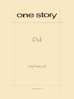 One Story Literary Magazine book cover 1
