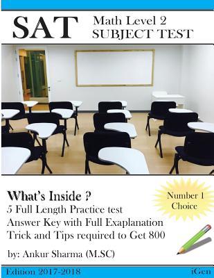 SAT Math Level 2: SAT Mathematics Level 2 Subject Test by Ankur Sharma ...