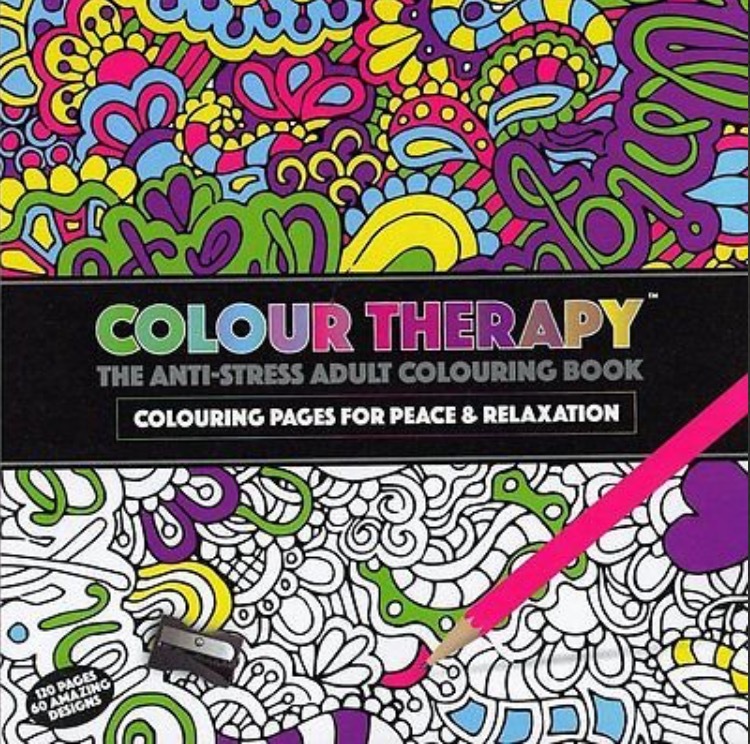 Colour Therapy: The Anti-Stress Adult Colouring Book by PMS