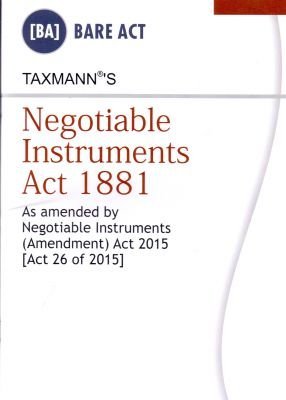 Negotiable Instruments Act 1881 by Unknown | Goodreads