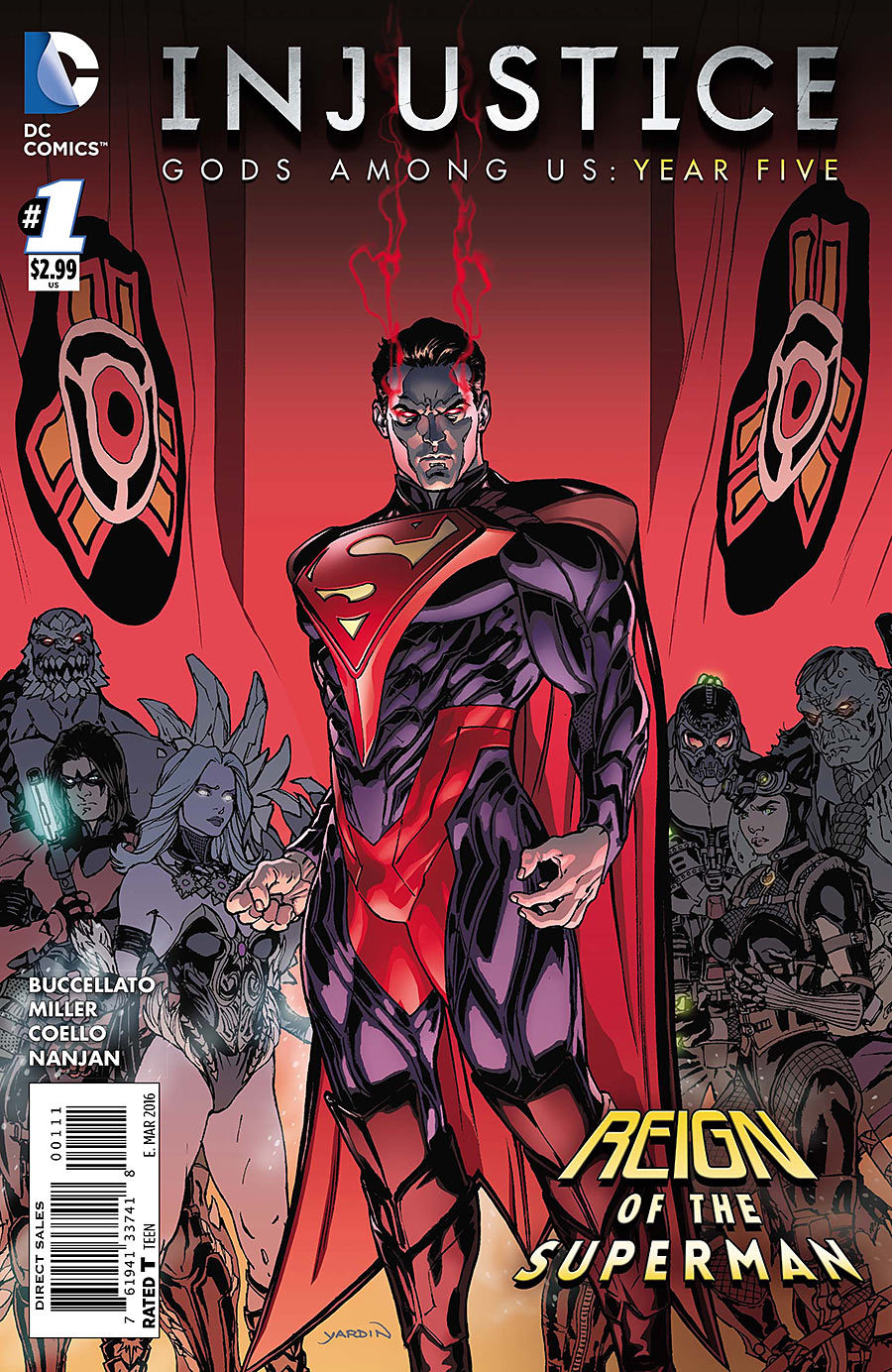 Injustice: Gods Among Us - Year Five series book cover 1