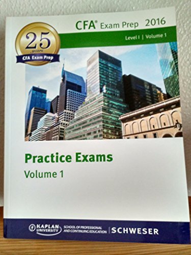 2016 Schweser Notes for CFA Level 1 - Books 1-5, Quicksheet 