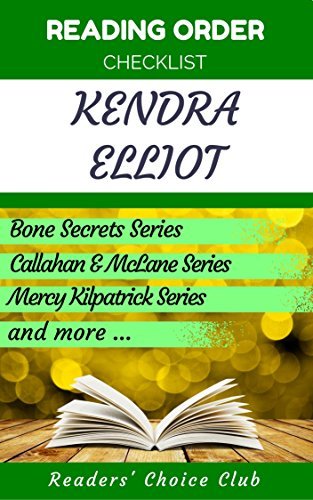 Reading order checklist: Kendra Elliot - Series read order: Bone ...