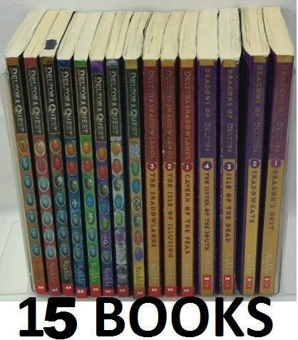Emily Rodda, 15 Book Set. Complete DELTORA QUEST, THE DRAGONS OF DELTORA and DELTORA SHADOWLANDS series book cover