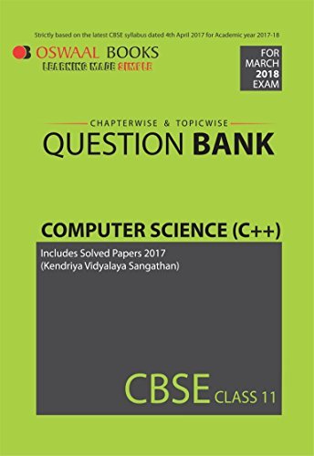 Oswaal CBSE Chapterwise/Topicwise Question Bank For Class 11 Computer ...