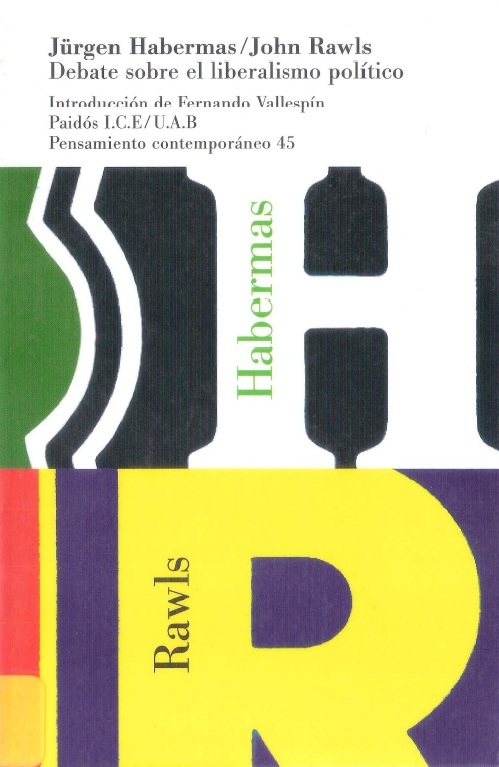 Debate Sobre El Liberalismo Politico book cover