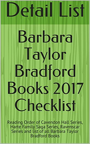 Barbara Taylor Bradford Books 2017 Checklist: Reading Order of Cavendon Hall Series, Harte ...