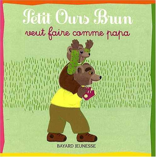 Figurine Bayard Presse Danièle Bour - Petit Ours Brun Avec Papa Ours Lisant Le Journal, Occasion