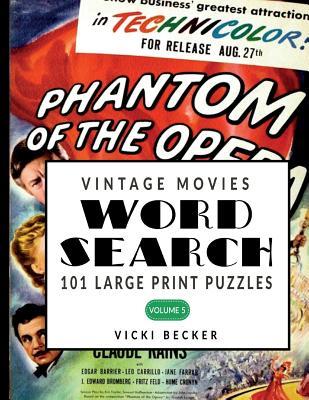 Vintage Movie Word Search: 101 Large Print Word Search Puzzles ...