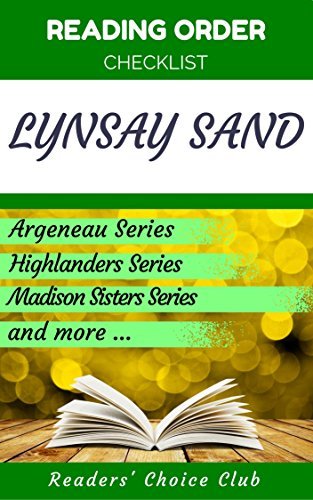Reading order checklist: Lynsay Sands - Series read order: Argeneau ...