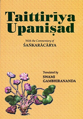 Taittiriya Upanisad by Adi Shankaracharya Goodreads