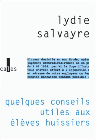 Quelques conseils utiles aux élèves huissiers book cover