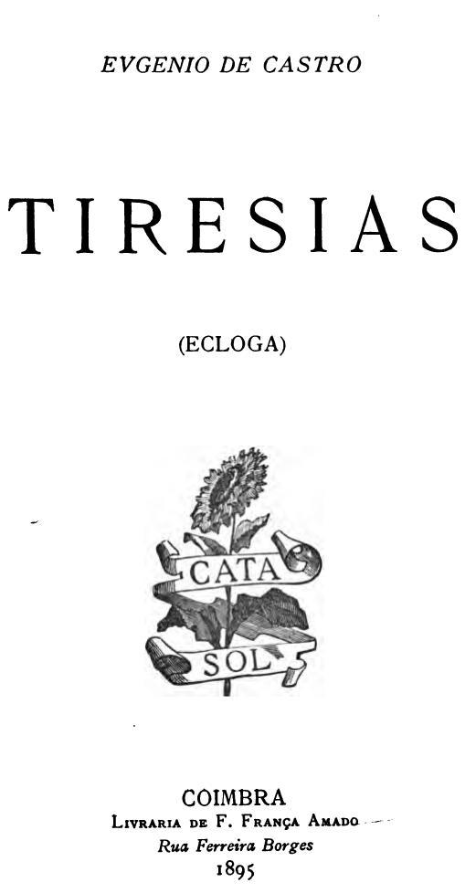 Tirésias by Eugénio de Castro Goodreads