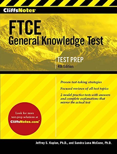 CliffsNotes FTCE General Knowledge Test 4th Edition by Jeffrey S ...