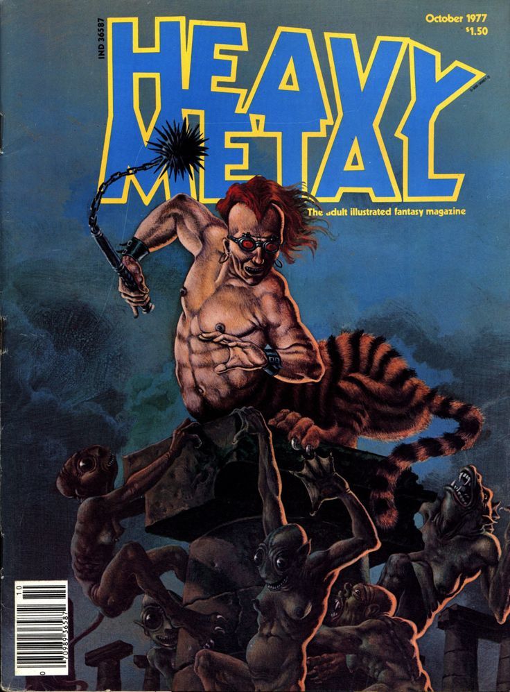 Heavy Metal, October 1977 book cover