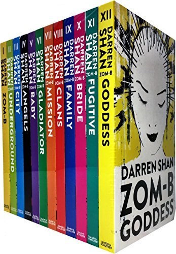 Zom-B 12 Books Collection Set Pack By Darren Shan (Zom-B, Underground, City, Angles, Baby, Gladiator, Mission, Clans, Family, Bridge, Fugitive, Goddess) book cover