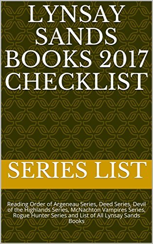 Lynsay Sands Books 2017 Checklist: Reading Order of Argeneau Series ...