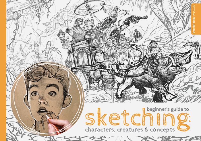 Sketch Basic Tutorial Book Beginner's Guide to Sketching: Characters, Creatures and Concepts by ...