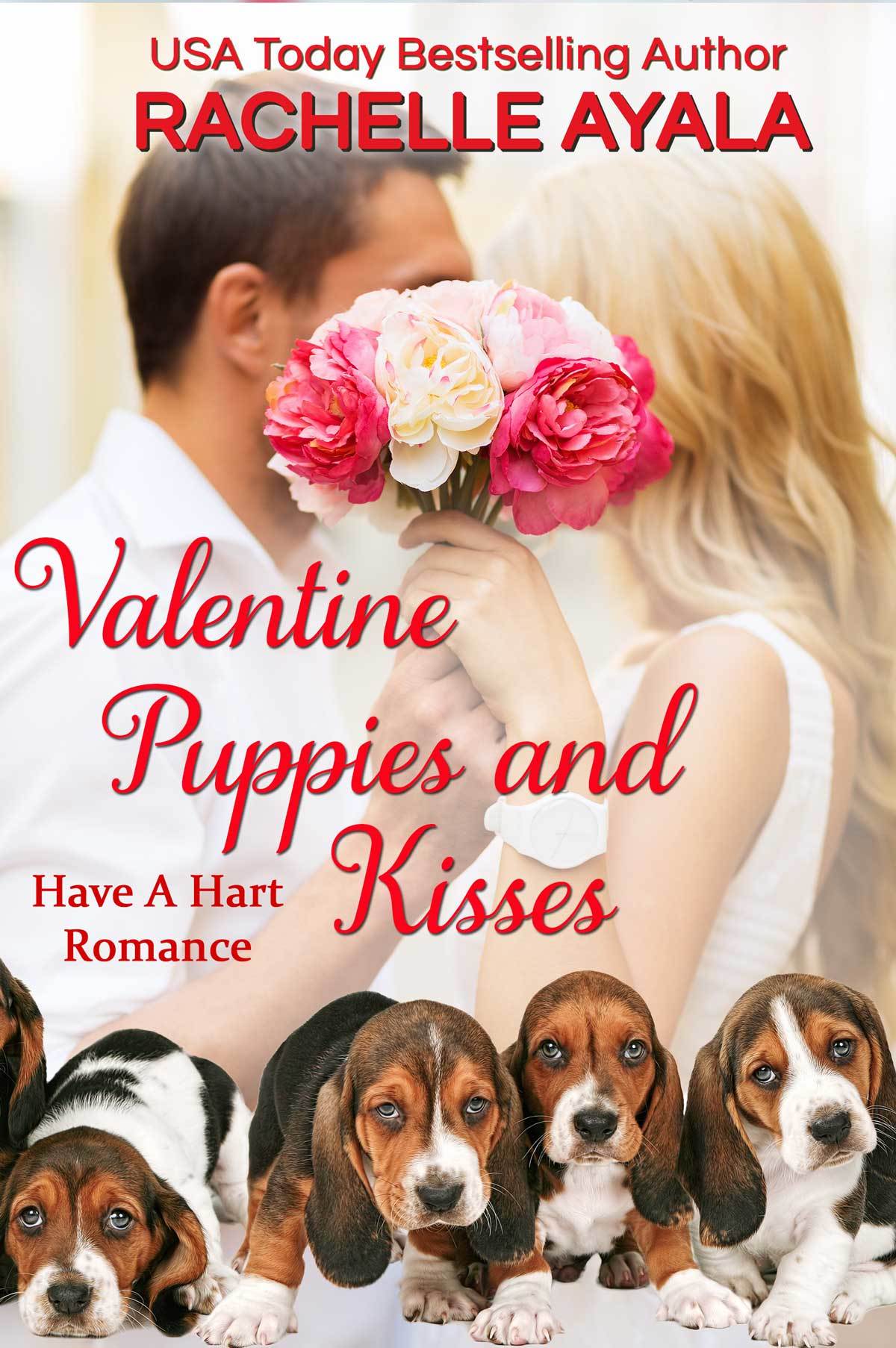 Valentine Puppies and Kisses book cover