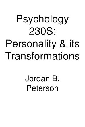 Personality and its Transformations book cover