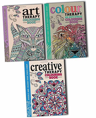 The Art Colour Creative Therapy Anti Stress Adult Colouring Books ...