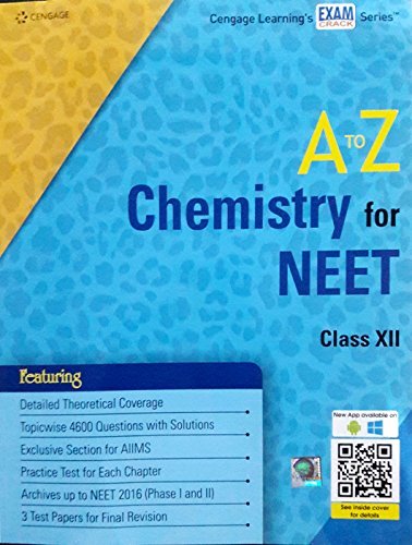 A to Z Chemistry for NEET Class XII by Cengage Learning India | Goodreads