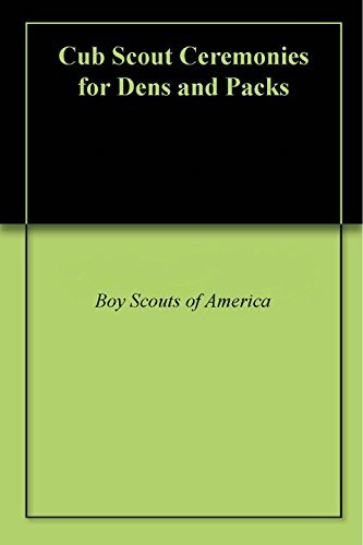 Printable Cub Scouts Ceremonies For Den And Pack Pdf
