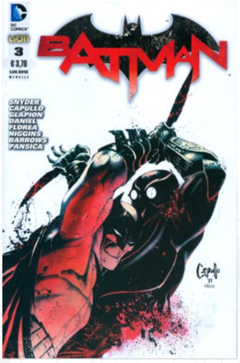 Batman Volume II (2011-2016) The New 52, Italian edition book cover 3