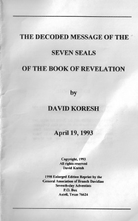 The decoded messages of the Seven Seals of the book of Revelation by ...