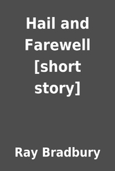 Hail and Farewell book cover