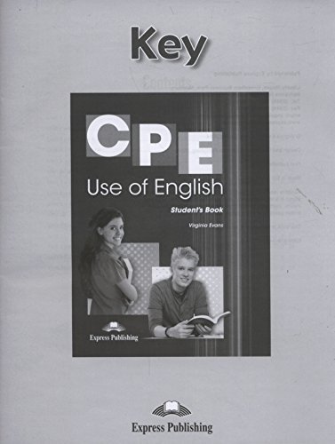 CPE Use of English Key by Virginia Evans | Goodreads
