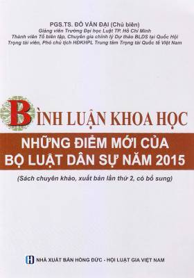 Bình luận khoa học - Những điểm mới của Bộ luật dân sự năm 2015