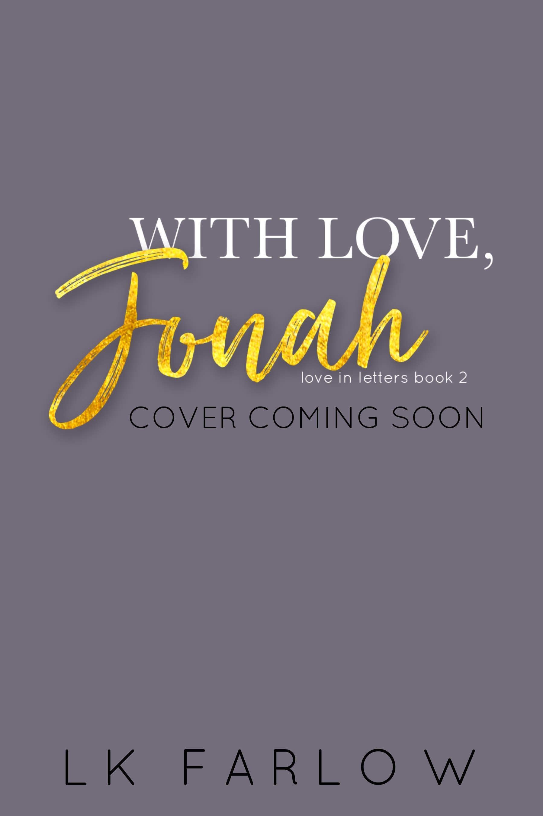 With Love, Jonah book cover
