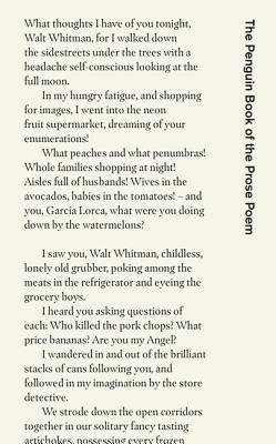 The Penguin Book of the Prose Poem: From Baudelaire to Anne Carson