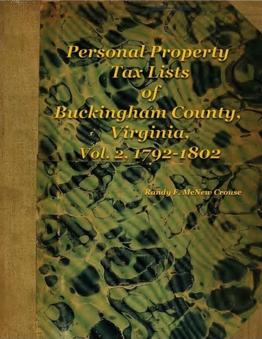 Personal Property Tax Lists of Buckingham County, Virginia, Vol. 2
