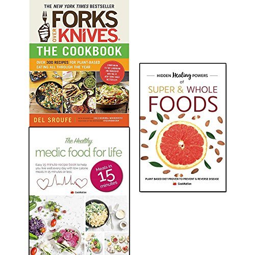 forks over knives cookbook, hidden healing powers of super & whole