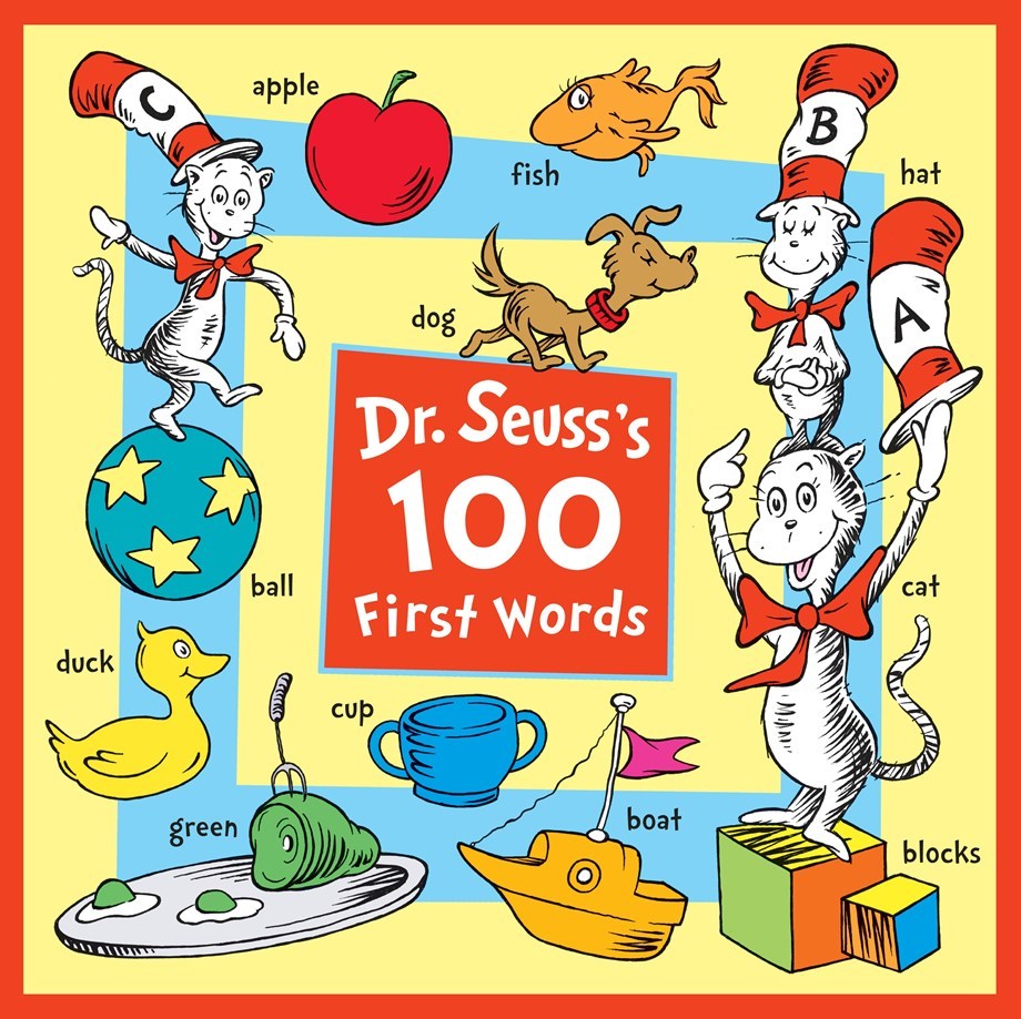 Dr. Seuss's 100 First Words book cover
